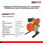 Ficha Tecnica Motobomba Diesel GS50 F300A Equipmaster