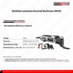 Ficha tecnica Multiherramienta Dremel Multi-Max MM35 -Equipmaster