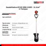 Ficha tecnica guadañadora eje recto ECHO SRM 22GES -Equipmaster