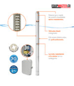 Instalacion Bomba sumergible Evans 70GPM -Equipmaster