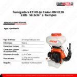 Pulverizador ECHO DM 6120 de cañón es el atomizador 58,2 cc Equipmaster