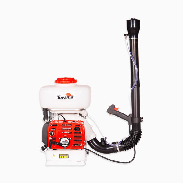 Fumigadora de cañon Toyama TMD57BU vista frontal tanque 14 litros Equipmaster